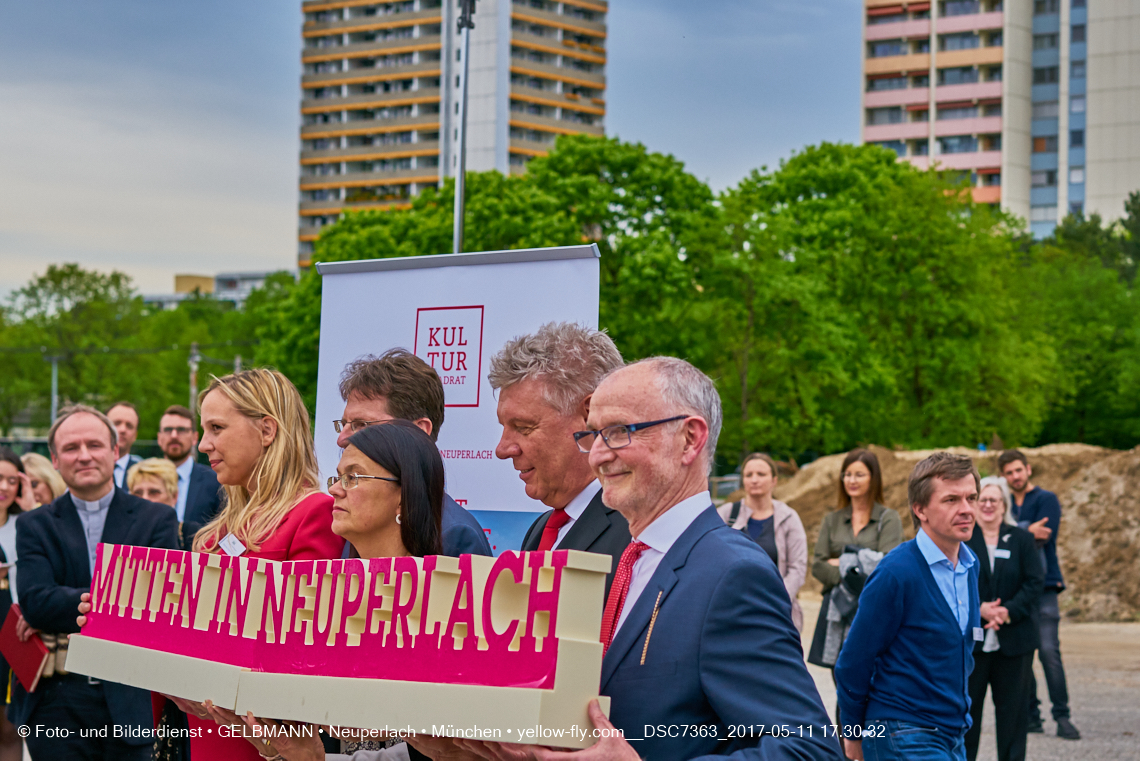 11. Mai 2017 - Grundsteinlegung für die LOGE und dem Kulturquadrat in Neuperlach